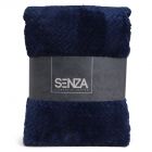 SENZA Fishbone Blanket Blue - 1