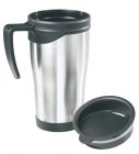 Mug with lid  stainless steel - 2