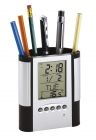 LCD alarm clock/ pen holder