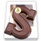 Chocoladeletter S doublet met logo