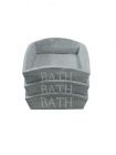 Wooden box GRAY 17 * 22 * 6 with BATH on long side