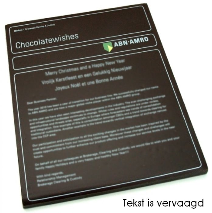 A4 tablet van chocolade  - 1