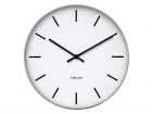Wall clock Station Classic steel polished