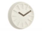 Wall clock Paper Pulp white, black hands