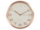 Wall clock Maxie copper numbers white