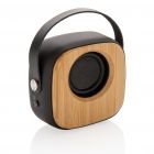 Bamboe 3W draadloze fashion speaker, zwart - 1
