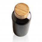 GRS RPET fles met FSC bamboe dop, zwart - 3