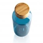 GRS RPET fles met FSC bamboe dop, blauw - 3