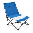 Opvouwbare strandstoel in tas, blauw - 1