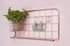 Kitchen rack set Open Grid copper plated