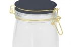 Storage jar Candy glass large, night blue lid