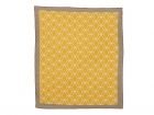 Tea towel Hexagon cotton ochre yellow