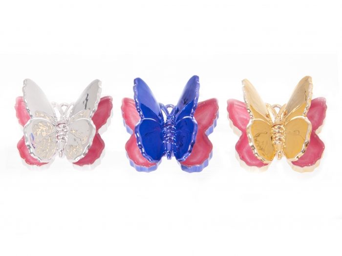 Lip gloss Butterfly 3 assorted metallic colours - 1