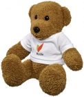 Shrex grote knuffelbeer met t-shirt - 3