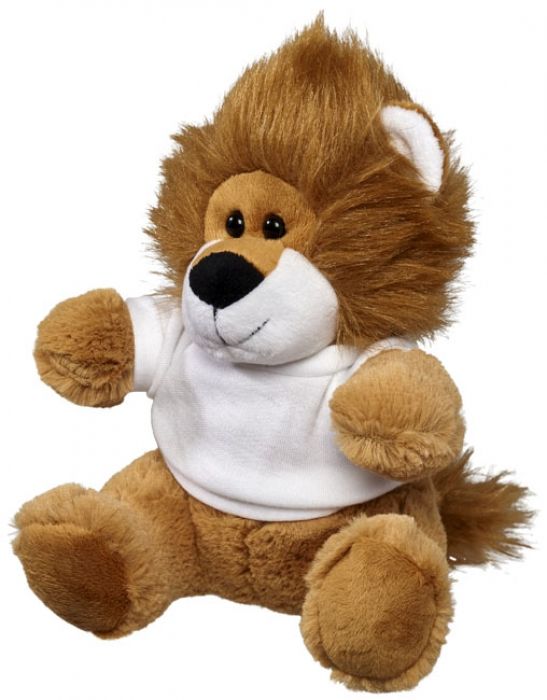 Knuffel leeuw met t-shirt - 1