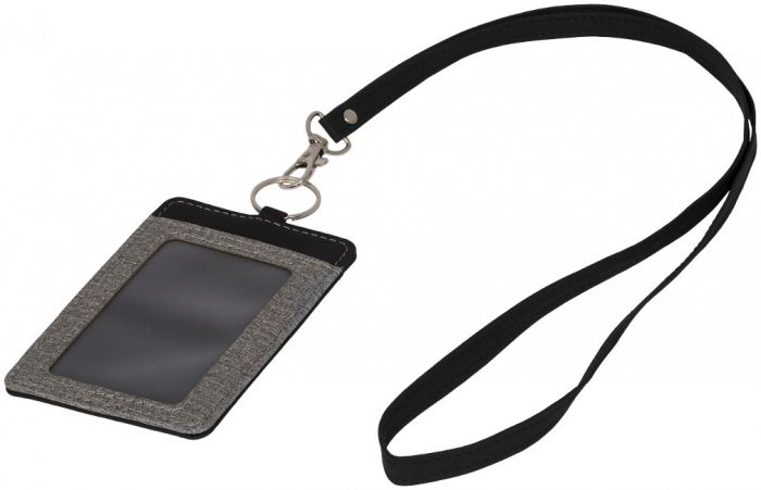 Eye-d heathered kaarthouder met lanyard - 1