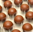 Chocolade golfbal in kokertje