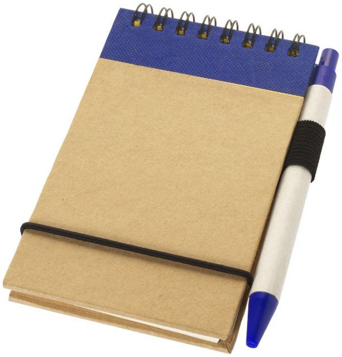 Zuse A7 gerecycled jotter kladblok met pen - 1