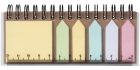 Spinner notitieboek met gekleurde sticky notes - 2