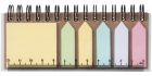 Spinner notitieboek met gekleurde sticky notes - 2