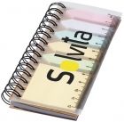 Spinner notitieboek met gekleurde sticky notes - 3