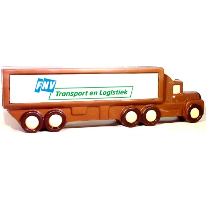 Chocolade vrachtwagen met logo - 1