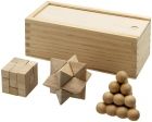 Brainiac 3-piece wooden brain teaser set