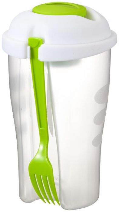 Shakey saladeset met vork en dressing bakje - 1