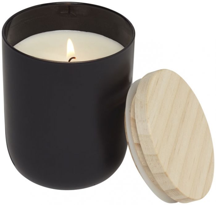 Lani kaars met houten deksel - 1