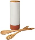 Terracotta pastahouder met lepels