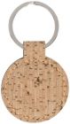 Ronde sleutelhanger met kurk - 2