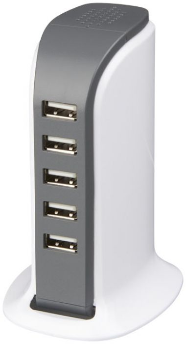 Tower bureau AC adapter met 5 USB poorten - 1