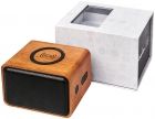 Houten speaker met draadloos oplaadstation - 1