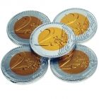 Chocolade munt 2 Euro 3,8 cm