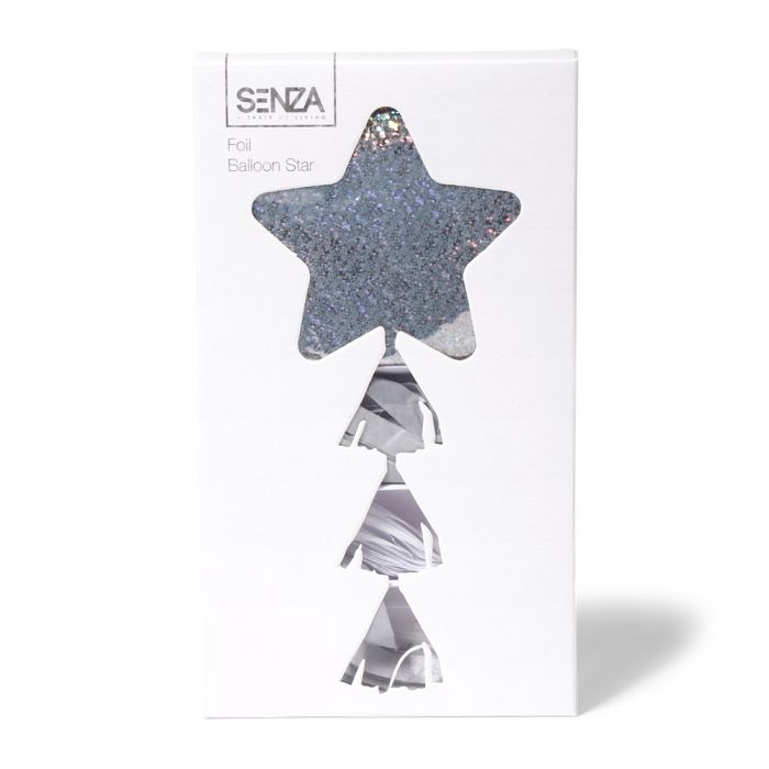 SENZA Star Foil Balloon Silver - 1