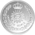 Zilveren munt 7,5 cm
