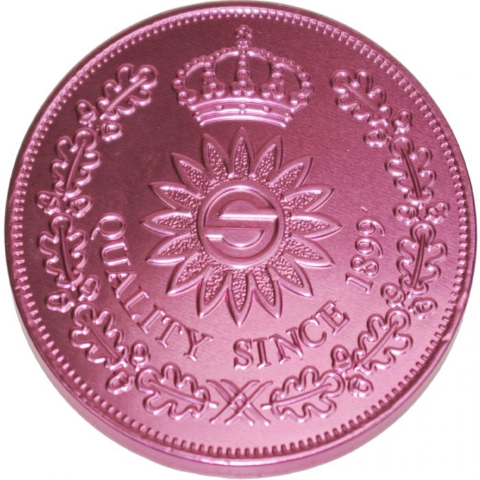 Roze munt 7,5 cm - 1