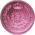 Roze munt 7,5 cm