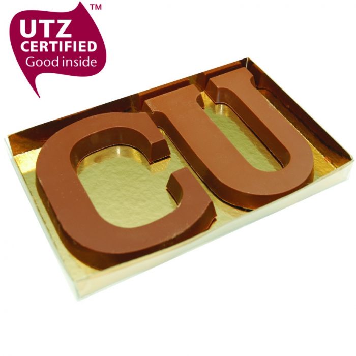 2 chocoladeletters in geschenkdoos - 1