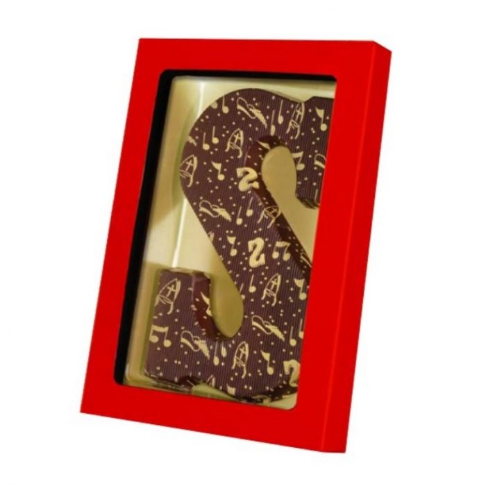 Chocoladeletter S met Sintopdruk - 1