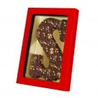 Chocoladeletter S met Sintopdruk