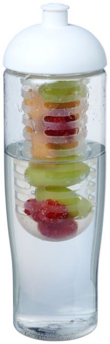 H2O Tempo® 700 ml bidon en infuser met koepeldeksel - 1