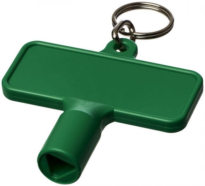 Maximilian rechthoekige hulpsleutel sleutelhanger 8mm - 1