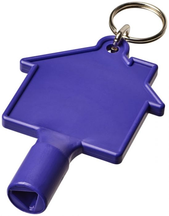 Maximilian huisvormige meterbox-sleutel met sleutelhanger - 1