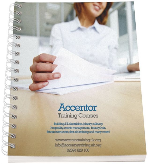 Desk-Mate® A5 notitieboek met synthetische omslag - 1