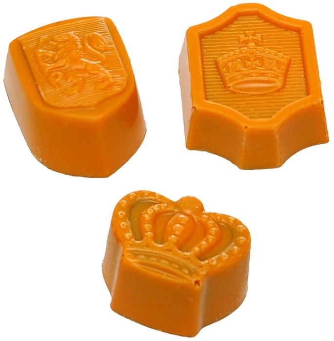 Oranje bonbons kroon - 1