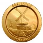 Chocolade medaille 100 mm met logo