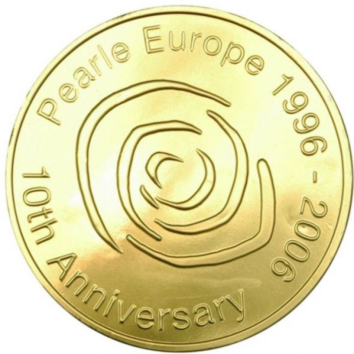 Chocolade medaille 125 mm met logo - 1