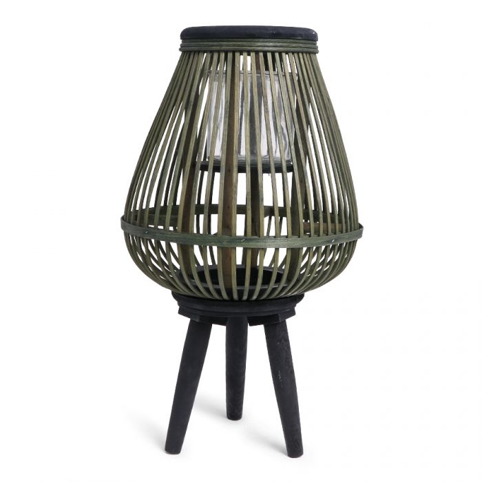 SENZA Bamboo Lantern Black/Green - 1