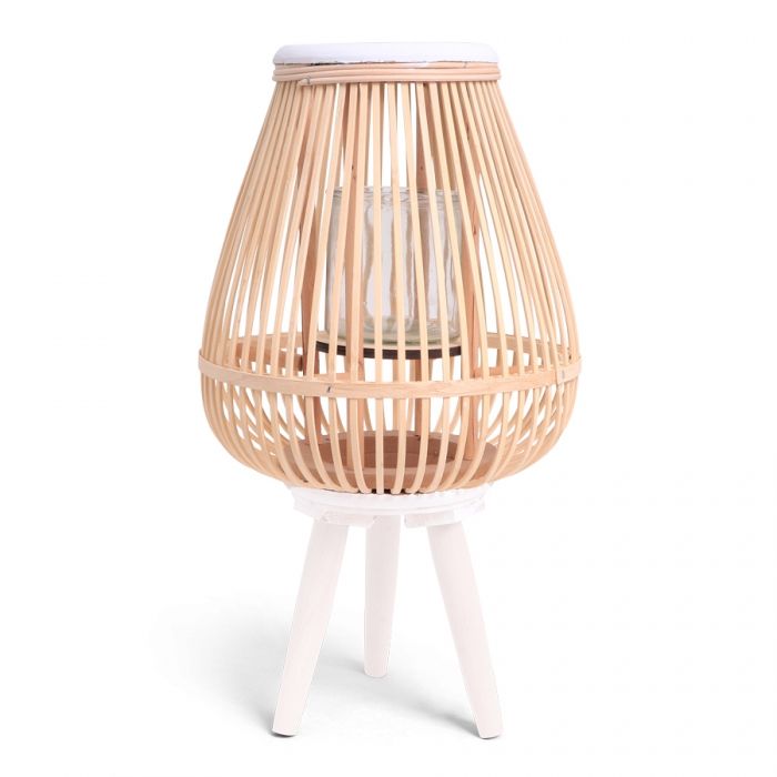 SENZA Bamboo Lantern White/Natural - 1